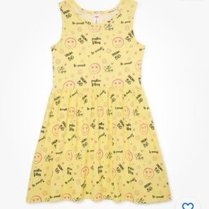 Miss Pink Girls Yellow Dream Big Sleeveless Dress Size 6X NEW